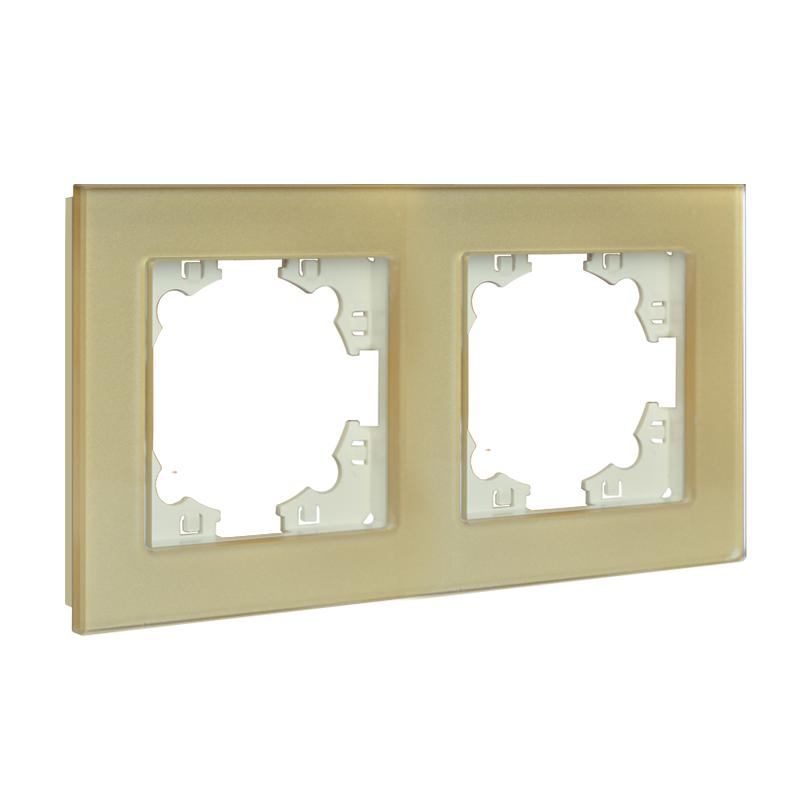 Рамка 2-м Афина стеклянная зол. UNIVersal 2291