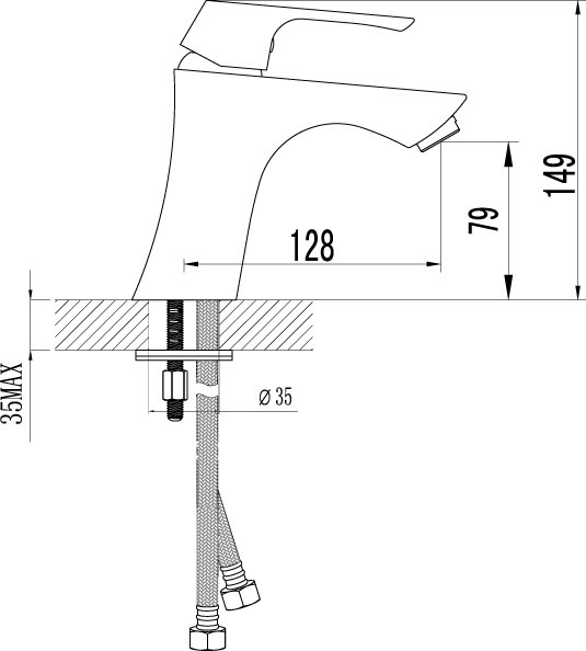 Смеситель для раковины Lemark Unit (LM4506C)