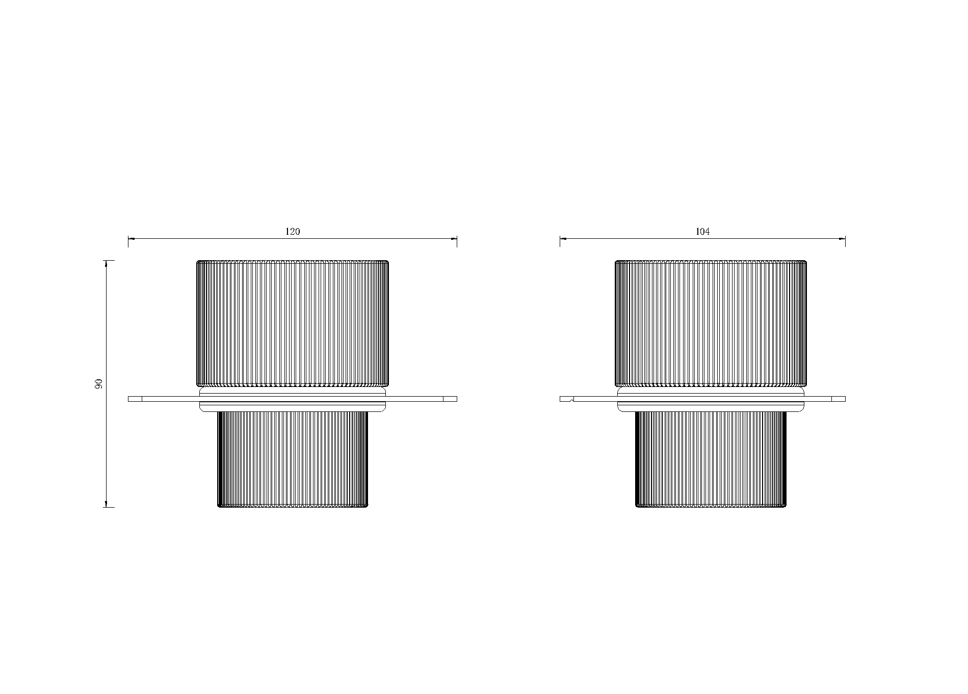 Полка настенная 60см Black/Черный
