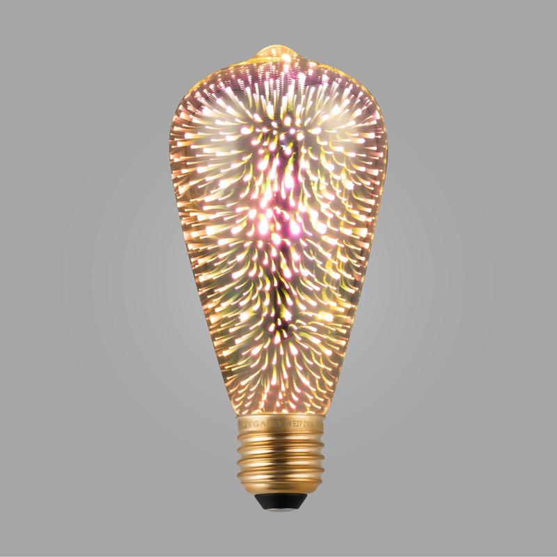 Лампа светодиодная филаментная Loft 271 ST64 3Вт 2700К E27 Voltega 8526