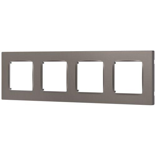 Рамка 4-м 12-5204-16 Классик титан Эра Б0067774