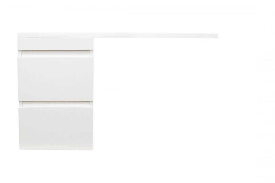 Тумба подвесная "Даллас 100", Люкс белая, PLUS