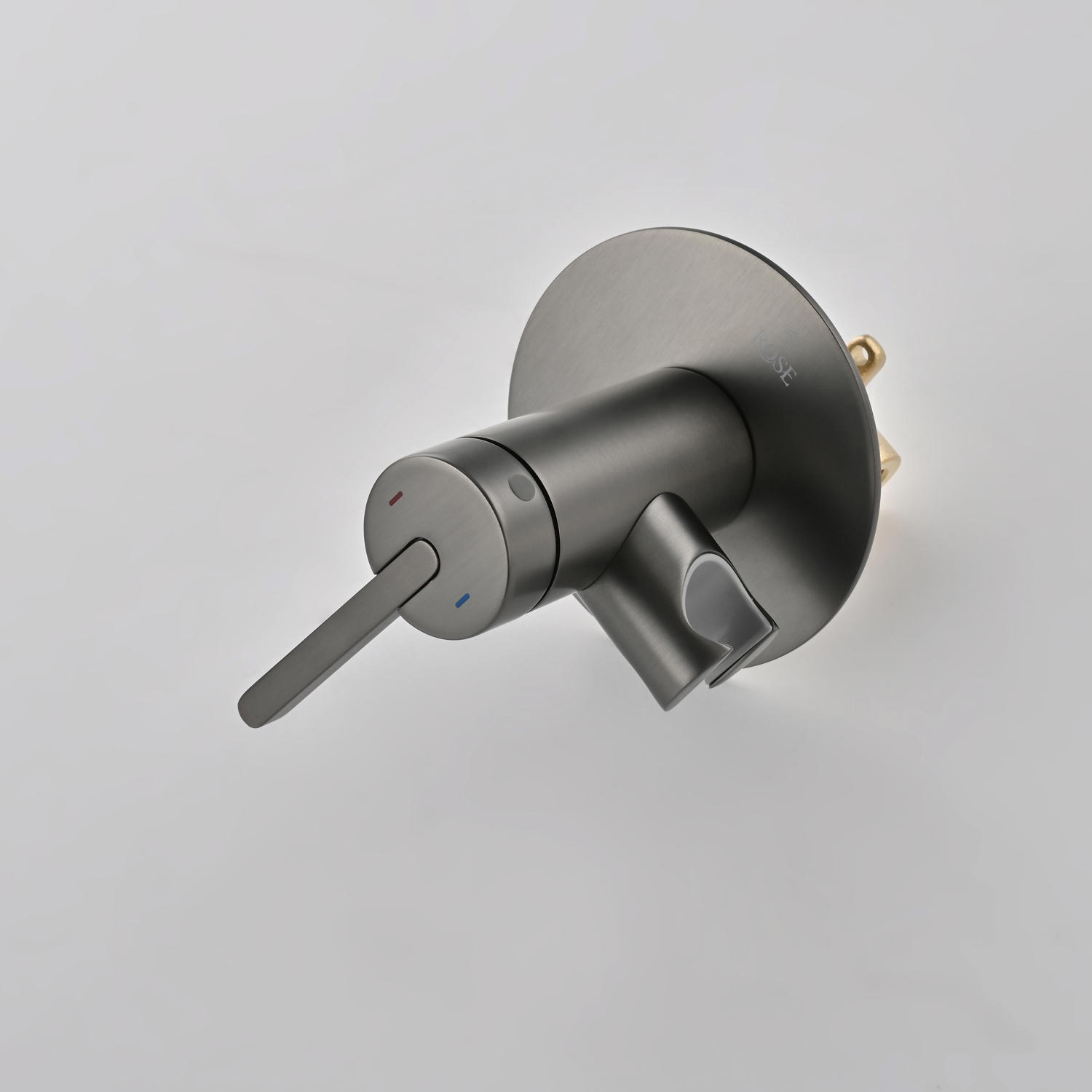 Гигиенический душ со смесителем Rose R235T, оружейная сталь