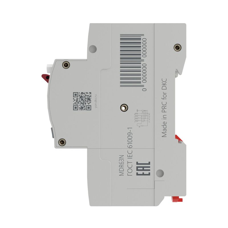 Выключатель автоматический дифференциального тока 4п (3P+N) B 25А 10мА тип A 6кА YON max MDR DKC MDR63N-3N1B25-A
