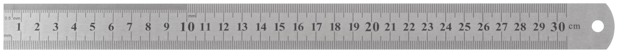 Линейка нержавеющая  300х28 мм