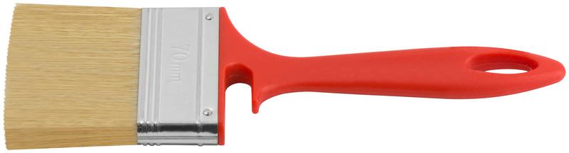 Кисть флейцевая "Крафт" 70мм натур. свет. щетина пластик. ручка с выемкой КУРС 00844