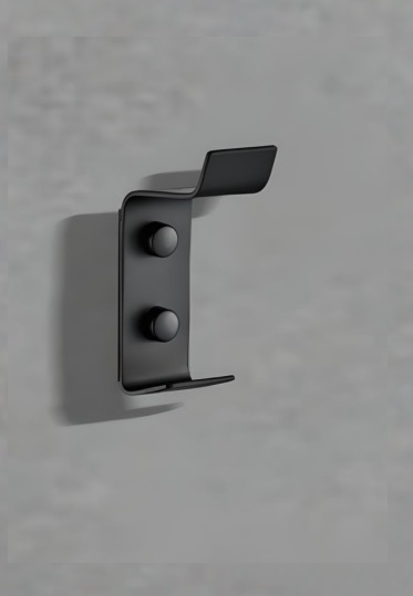 Крючок настенный CR-D01-08MB из нержавеющей стали BOCH MANN, цвет черный