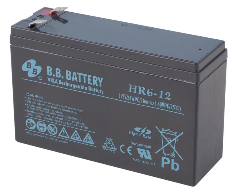 Аккумулятор 12В 6А.ч HR 6-12 B.B. Battery