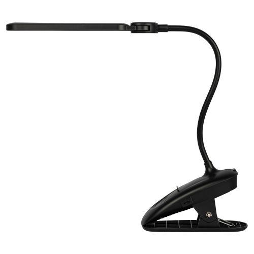 Светильник светодиодный NLED-512-6W-BK настольный аккумуляторный на прищепке черн. ЭРА Б0057208