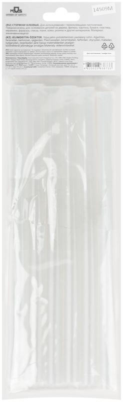 Стержень клеевой 11х200мм прозрачность 50% (уп.6шт) MOS 14509М