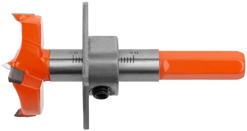 Сверло Форстнера (фреза) с карбидными вставками и ограничителем глубины 35мм FIT 36517