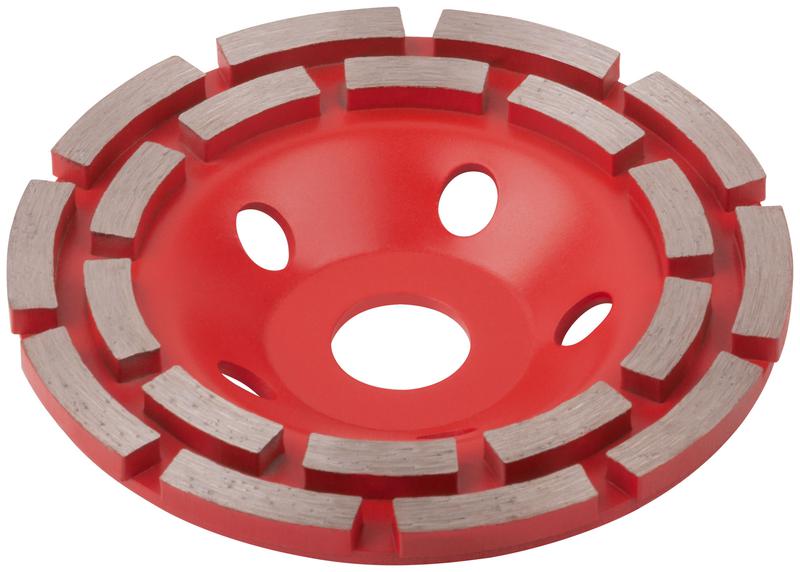 Диск шлифовальный алмазный сегментный 125мм посадочный диаметр 22.2мм двойной ряд КУРС 39515