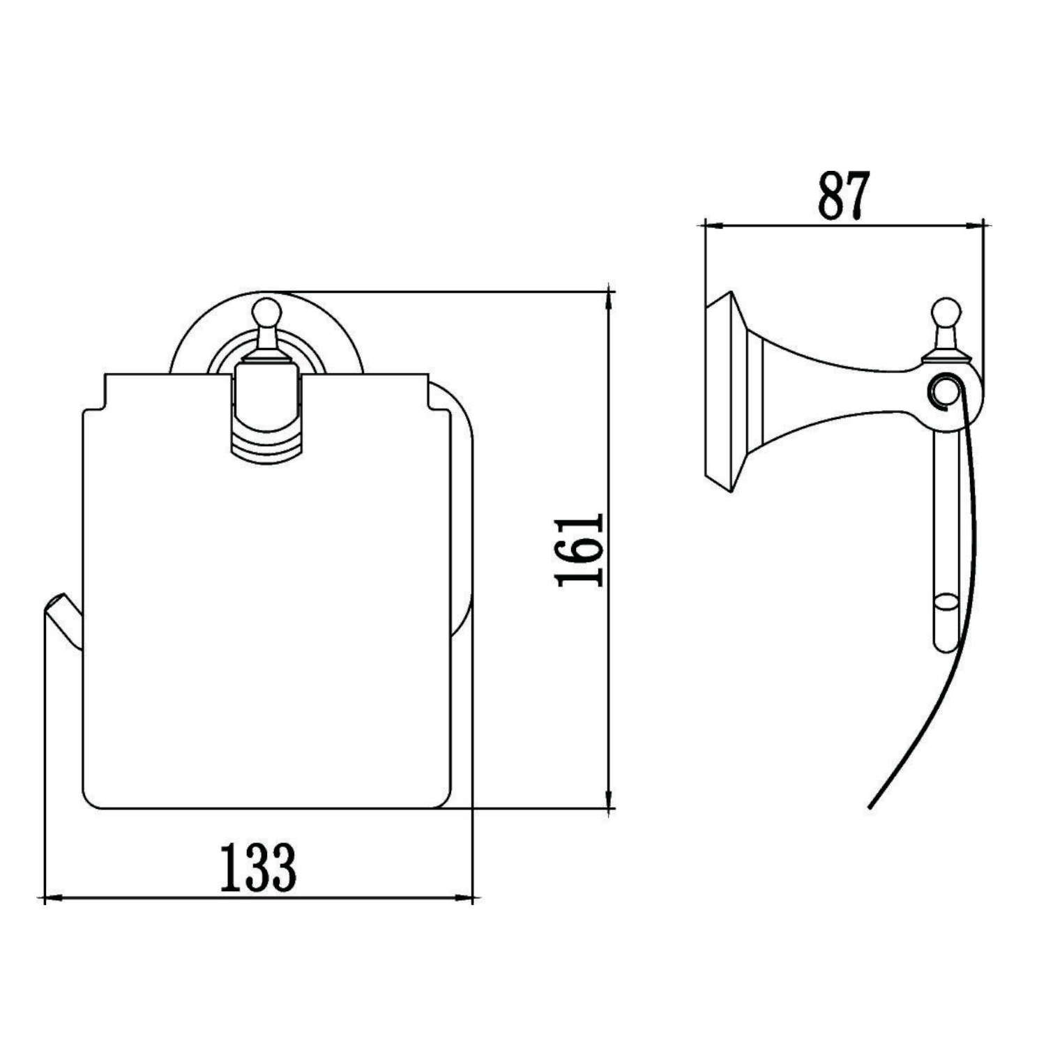 Держатель для туалетной бумаги Savol S-06951W, белый
