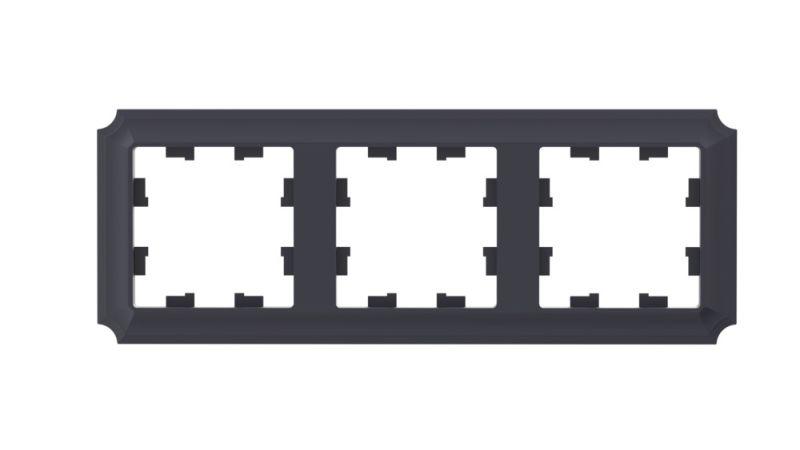 Рамка 3-м AtlasDesign Antique универс. карбон SE ATN101003