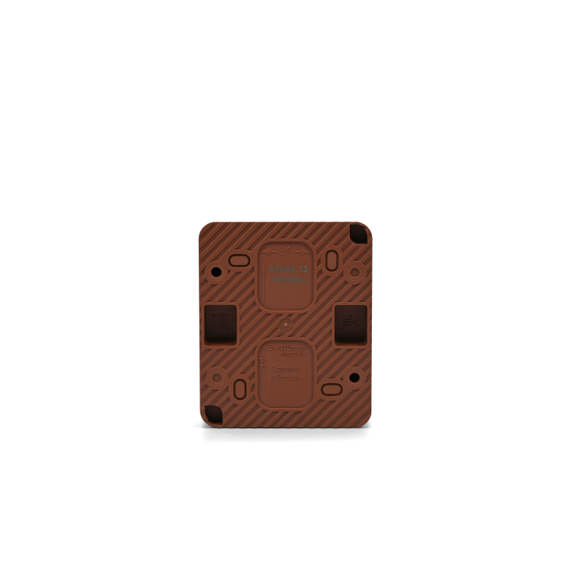 Выключатель 1-кл. ОП AtlasDesign PROFI IP54 10AX с подсветкой терракот. SE ATN547013