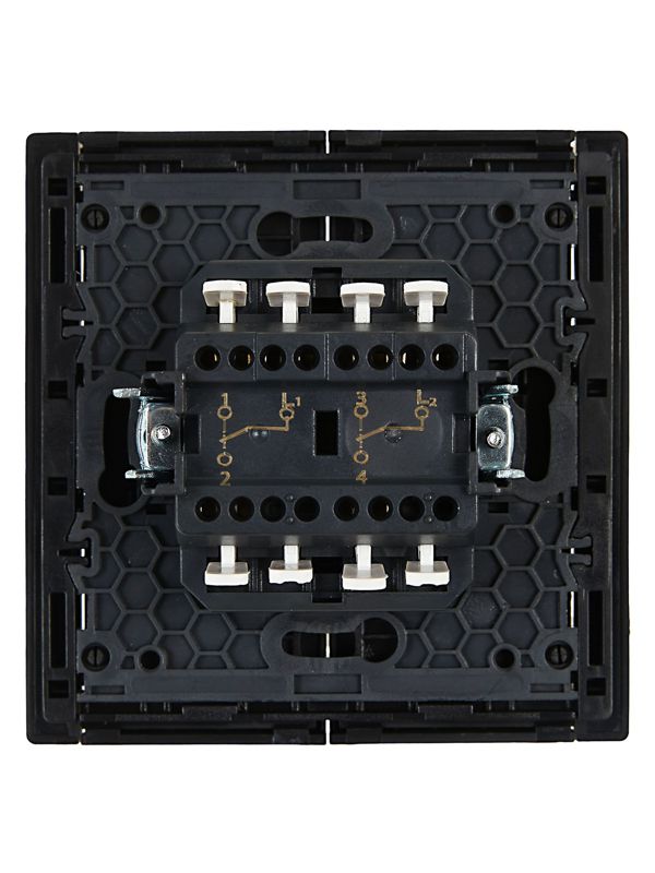 Выключатель проходной 2-кл. СП FORTE&PIANO 10А FP107 черн. IEK FP-V22-0-10-1-K02