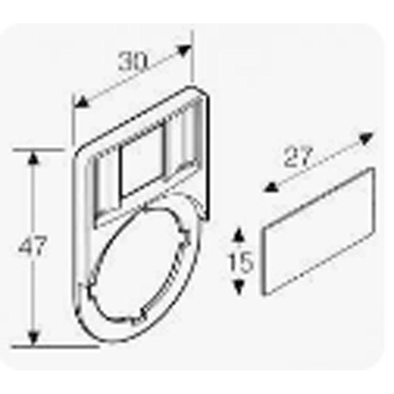 Держатель маркировки LH (10х25мм) Rexant 36-9010