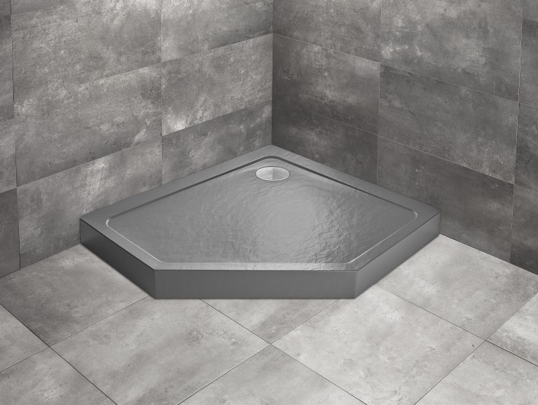 Душевой поддон Doros PT E Compact 100x80 Left Stone Anthracite