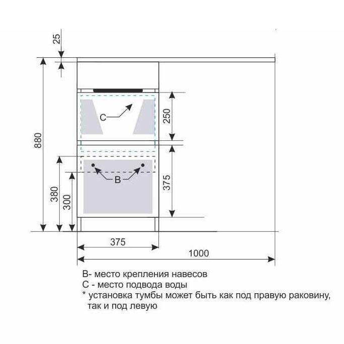 Тумба напольная "Даллас 100", Люкс белая, PLUS