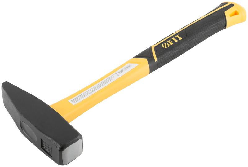 Молоток кованый Профи 1000г фибергласовая усилен. ручка FIT 44338