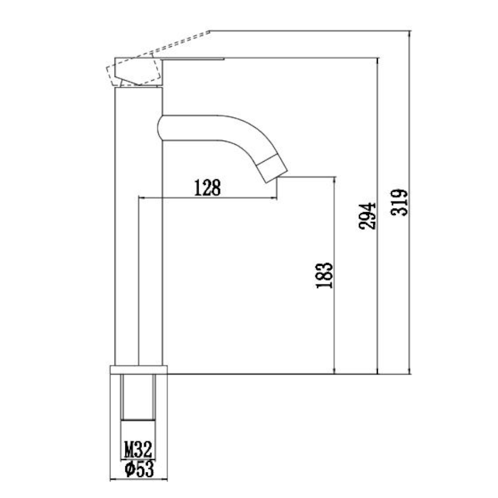 Смеситель для раковины Fmark FS8211H, черный