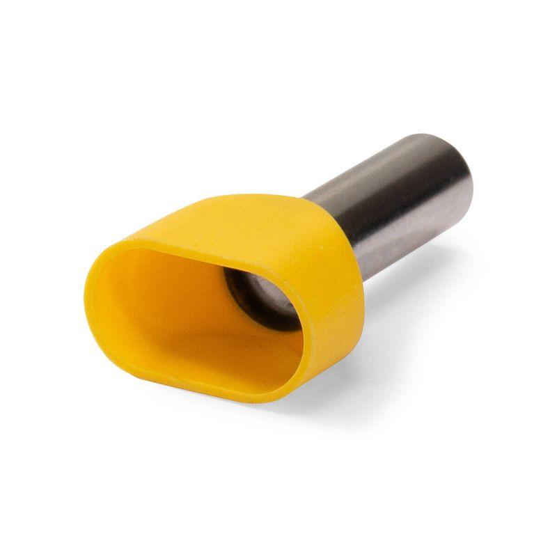 Наконечник штыревой втулочный изолированный НШВИ(2) 6.0-14 ЕВРО желт. КВТ 103249