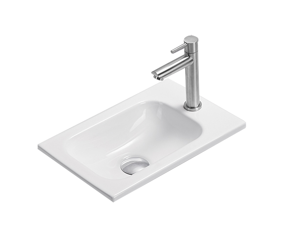 Раковина Gid N3340 71170 встраиваемая сверху белая 40.5x26x10