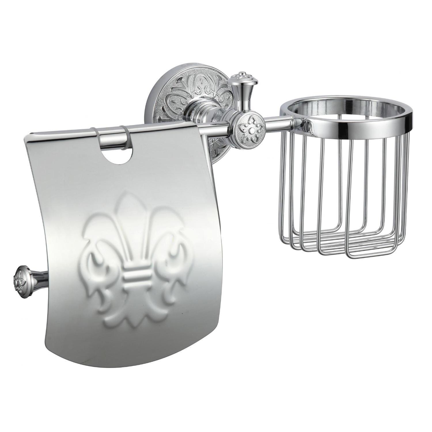 Держатель для туалетной бумаги и освежителя Savol S-L05851A, хром