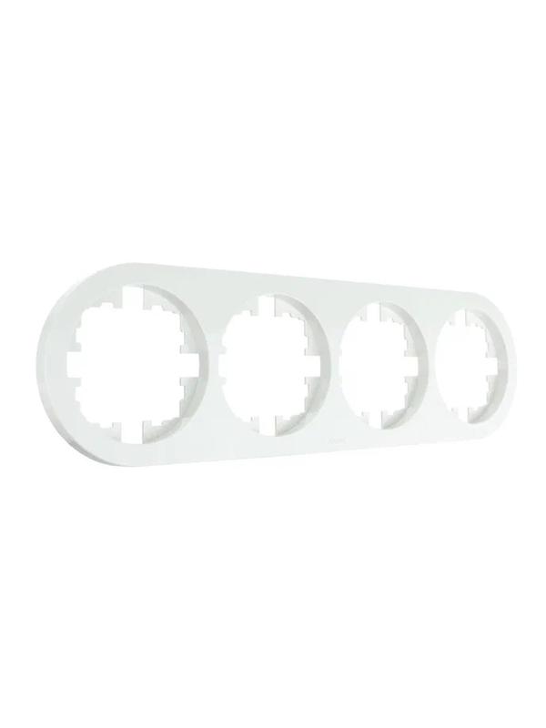 Рамка 4-м OSEN горизонт. круглая бел. LEZARD 744-0200-149