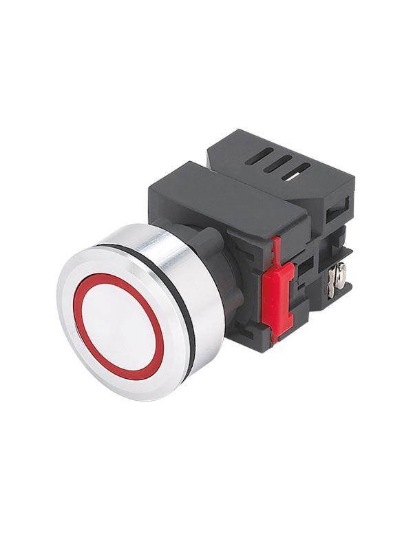 Лампа индикаторная ЛС(к)-30-К-2-220-65У1 светодиодная матрица d30мм 220В AC/DC IP65 красн. Электротехник ET016989