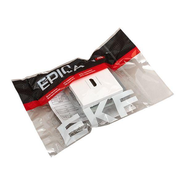 Розетка СП Эпика HDMI механизм бел. EKF UP1-SOW-HDMI