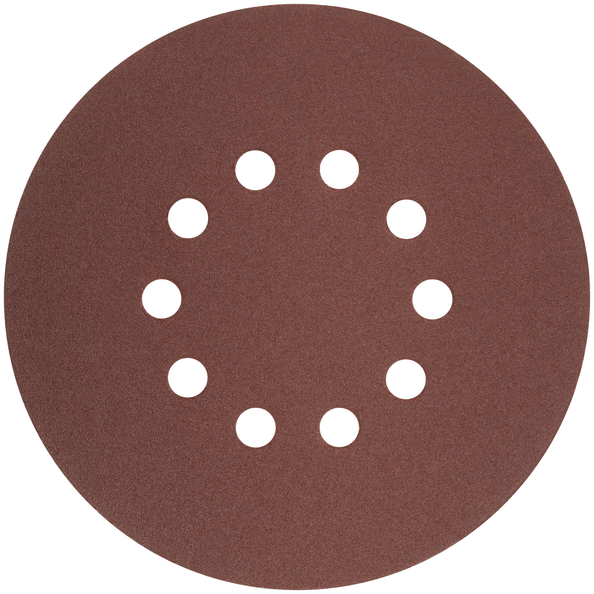 Круги шлифовальные с отверстиями (липучка), алюминий-оксидные, 225 мм, 5 шт.  Р 80