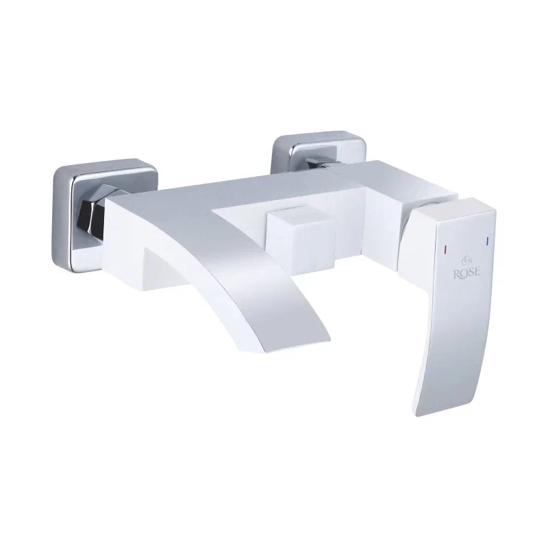 Смеситель для ванны Rose R1502F, белый/хром