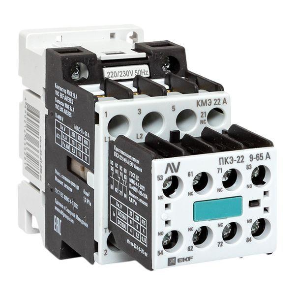 Комплект КМЭ 1НЗ 22А кат. 230В АС 2НО+2НЗ AVERES EKF ctr-s-22-01-230-av-22