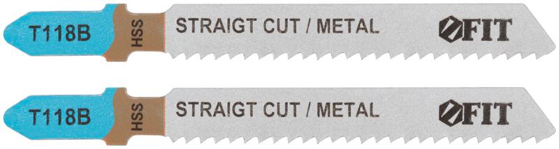 Полотно пометаллу HSS фрезерованные волнистые зубья 76/51/2мм (T118B) (уп.2шт) FIT 40967