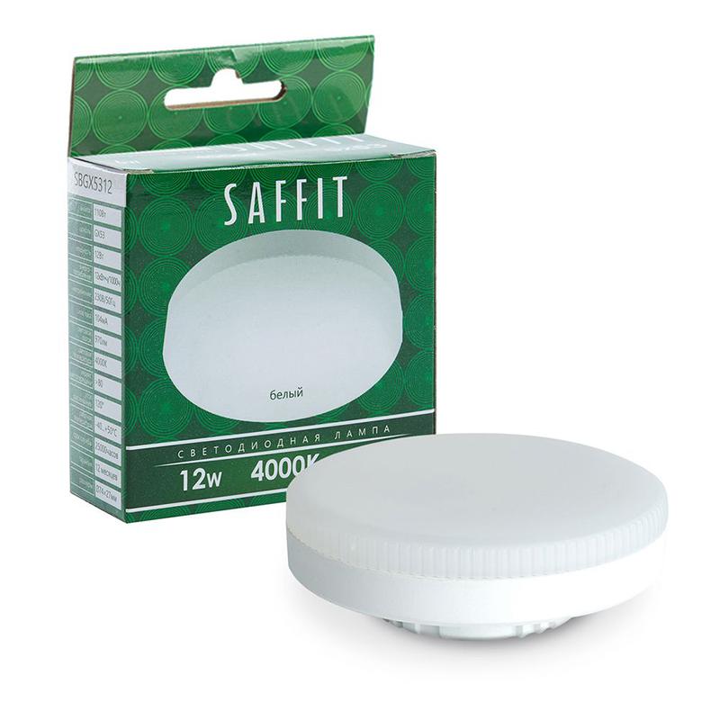 Лампа светодиодная 12Вт 230В GX53 4000К SBGX5312 SAFFIT 55189