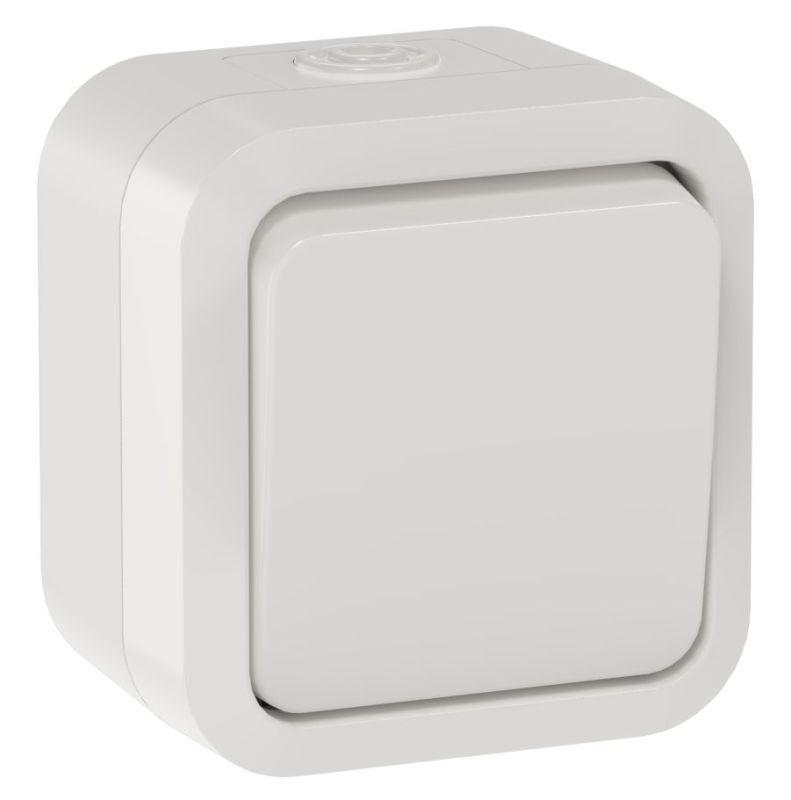 Выключатель кнопочный 1-кл. ОП TORS TS310 10А IP55 бел. IEK TS-V14-0-10-55-K01