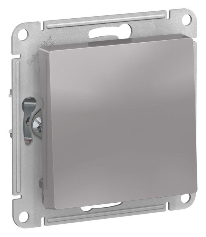 Выключатель 1-кл. AtlasDesign 2-п. 10А мех. алюм. SE ATN000321