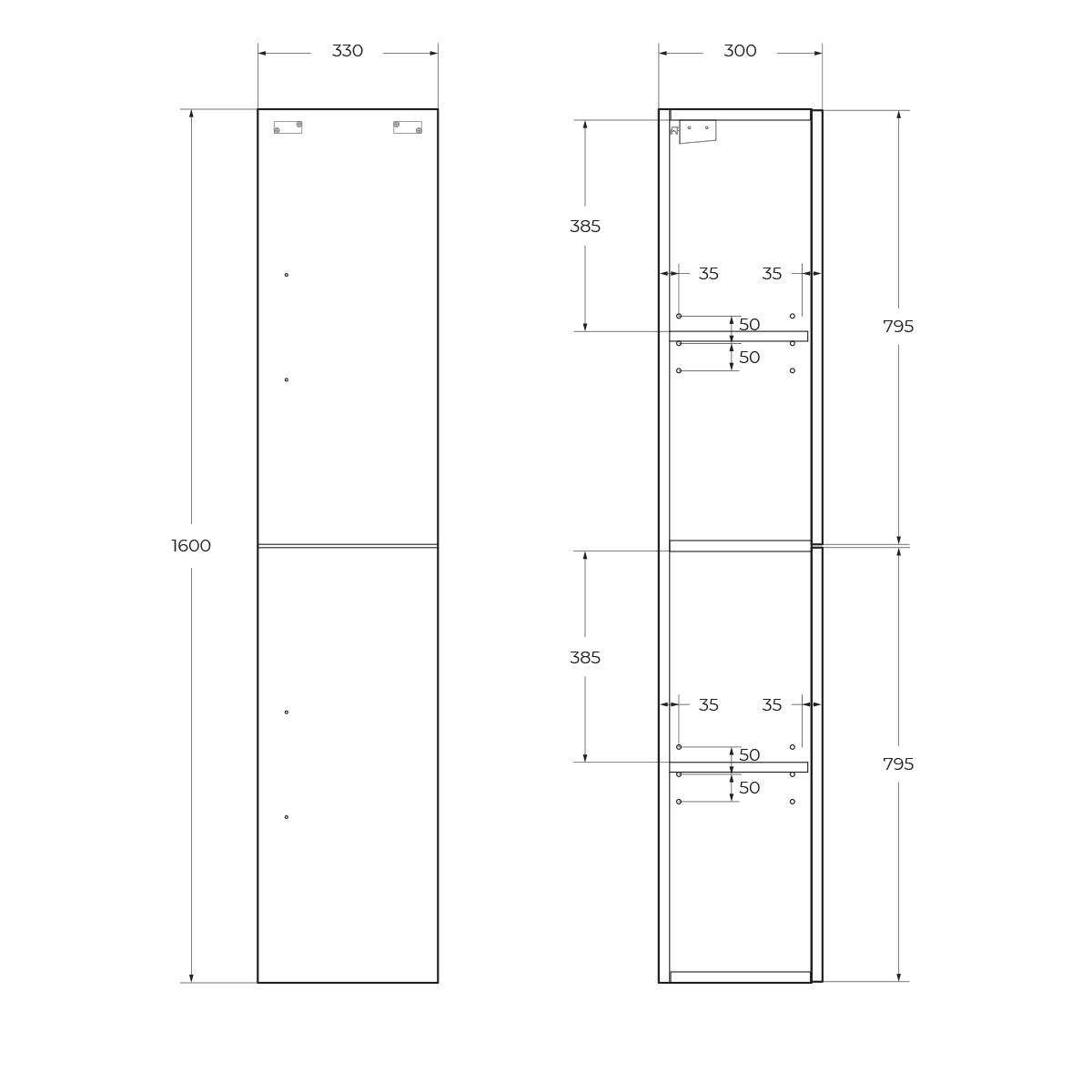 Шкаф подвесной BelBagno AURORA-1600-2A-SC-BL-P-L