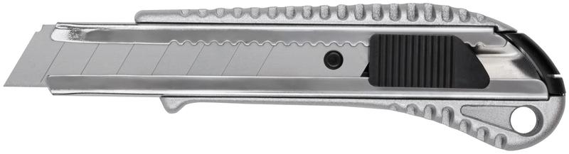 Нож технический "Классик" 18мм усилен. метал. корпус резиновая вставка КУРС 10172