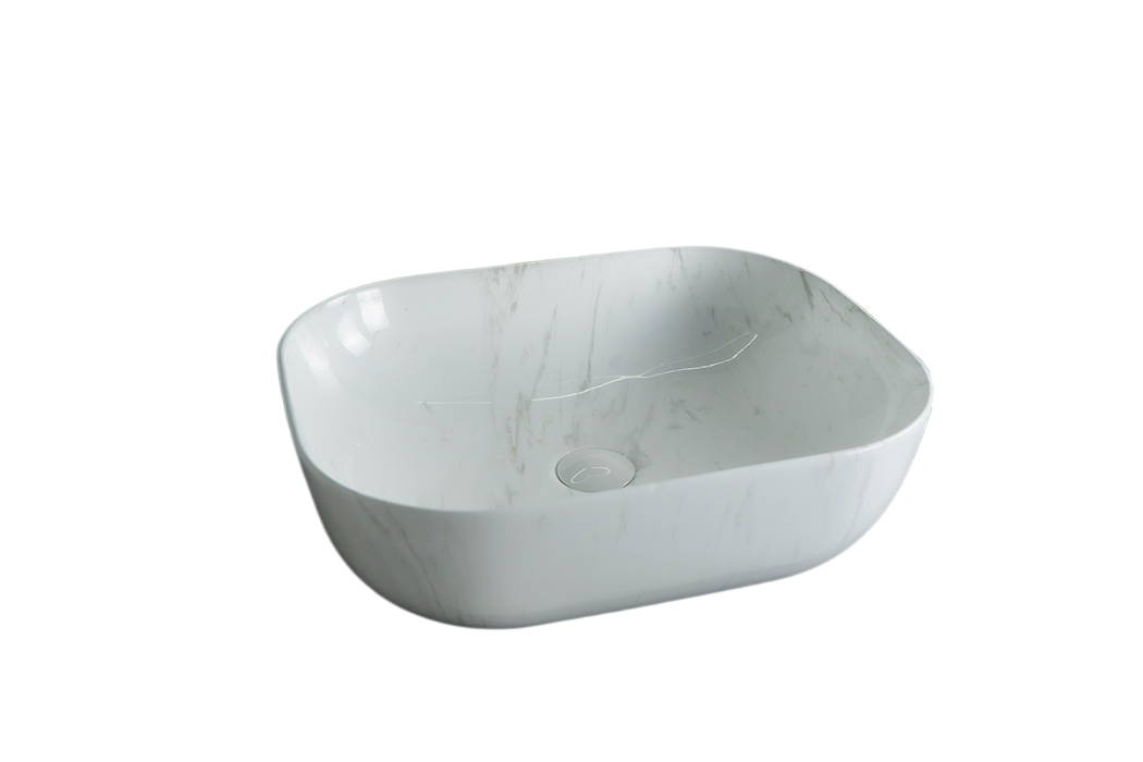 Раковина Gid K397D9 53322 накладная под камень глянцевая 50x40x14