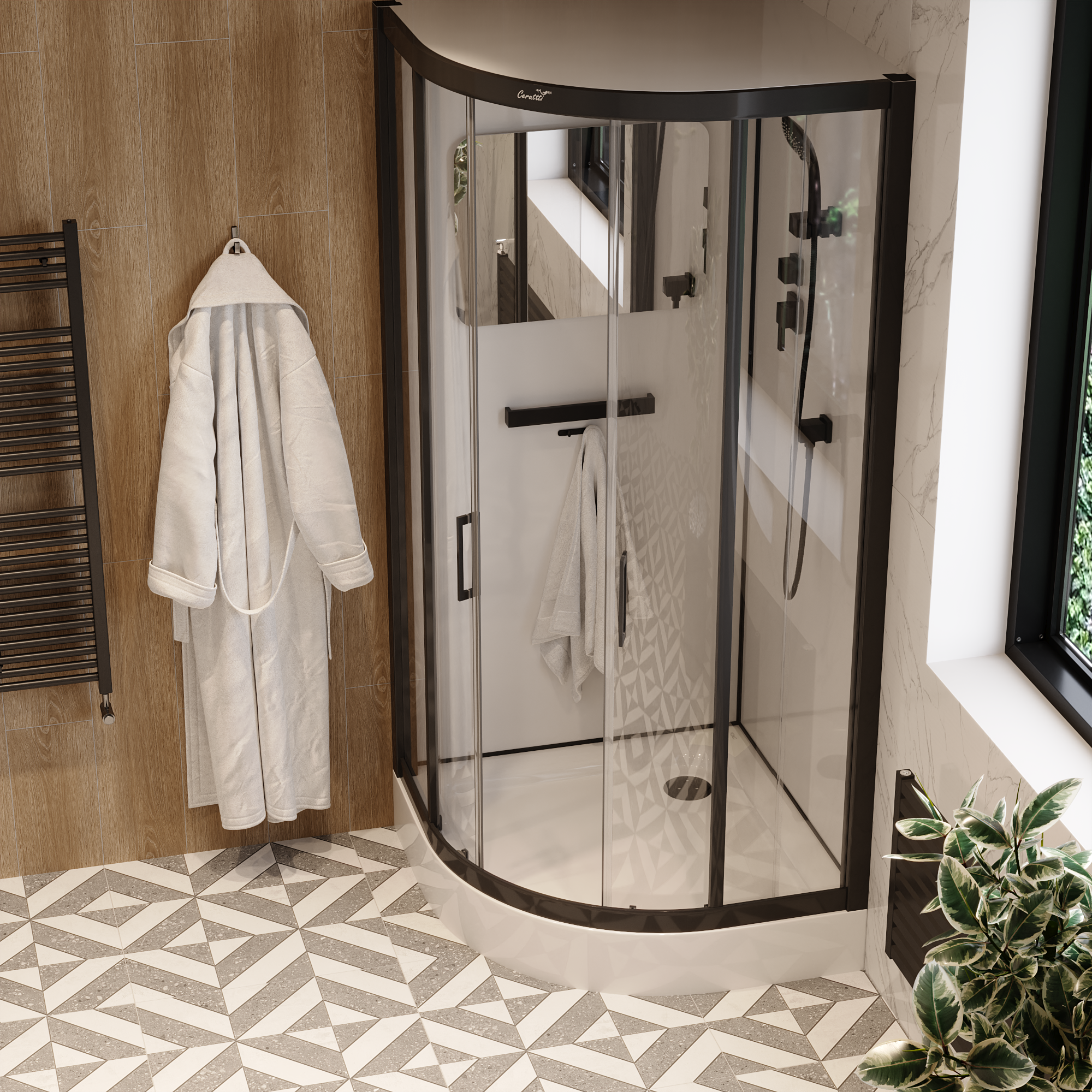 Кабина VIVA101B душевая Ceruttispa (100x100x215)