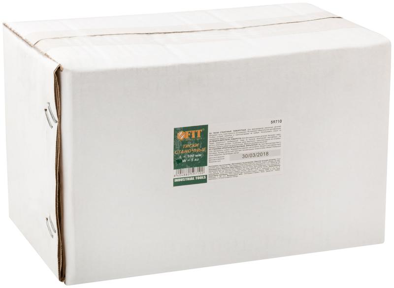 Тиски станочные поворотные 100мм 4.6кг FIT 59710