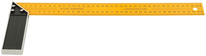 Угольник столярный усиленный 400мм желт. FIT 19440