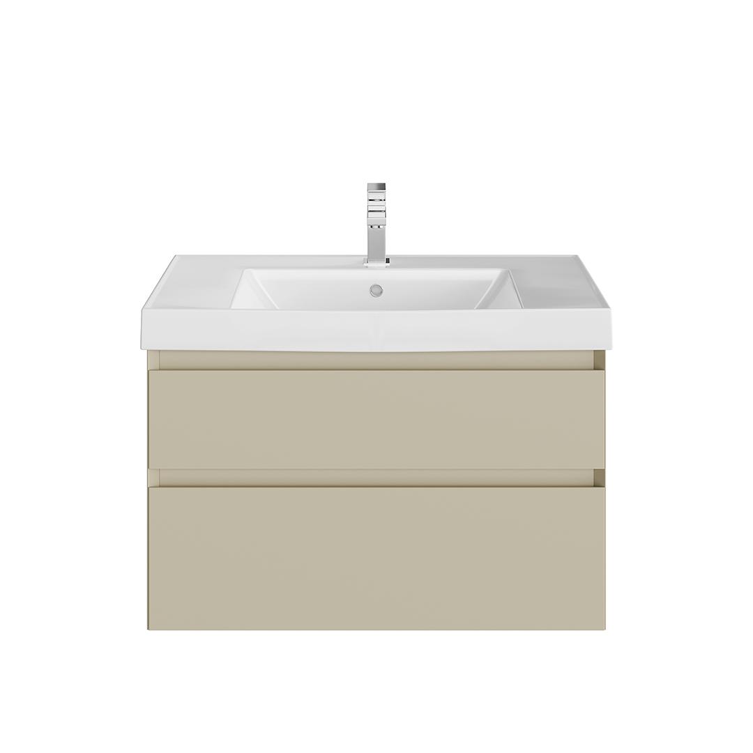 Тумба CUBO подвесная с ящиками 80, лимо матовая