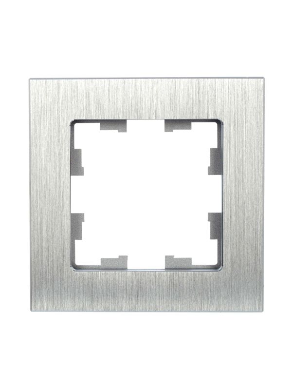 Рамка 1-м BRITE РУ-1-1-БрА металл алюм. IEK BR-M12-M-K47