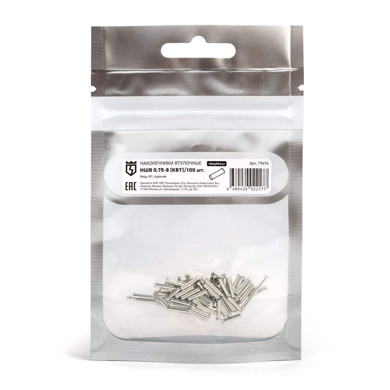 Наконечник штыревой неизол. НШВ 0.75-8 КВТ 79476