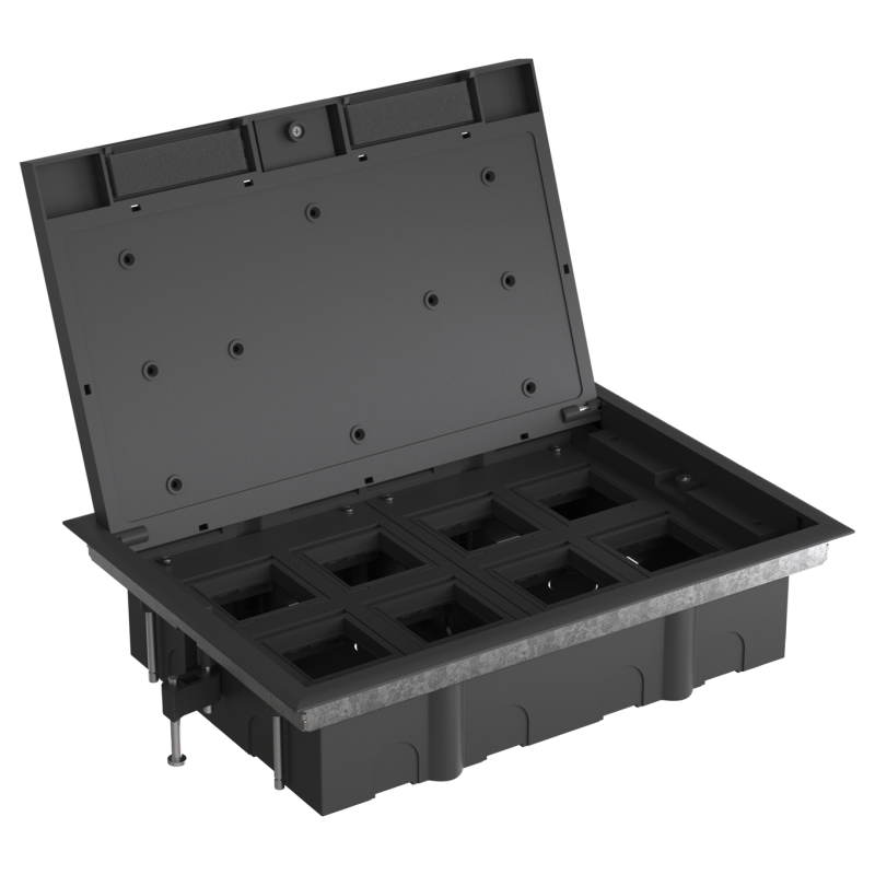 Люк MultiDesk MDK10 на 16мод. IP40 с монтажной коробкой для фальшпола SE MDK10116