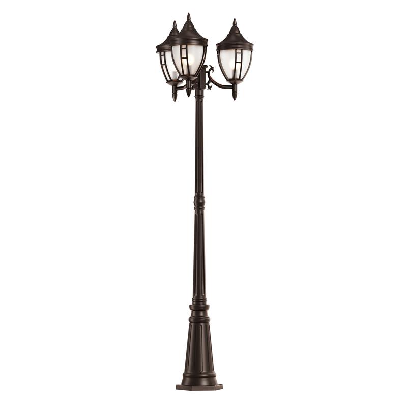 Светильник Rivoli 3х60Вт E27 IP44 садово-парковый Maytoni O026FL-03B