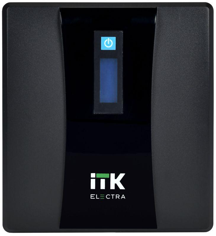 Источник бесперебойного питания ELECTRA ET 1.5кВ.А/900Вт с АКБ 2х9А.ч USB Schuko ITK EET-1500VA-1-002-S